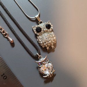 Set of owl jewellery
